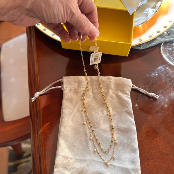 KENDRA SCOTT Eve Gold Multi Strand Necklace in Multi Mix NWT - Picture 7 of 8